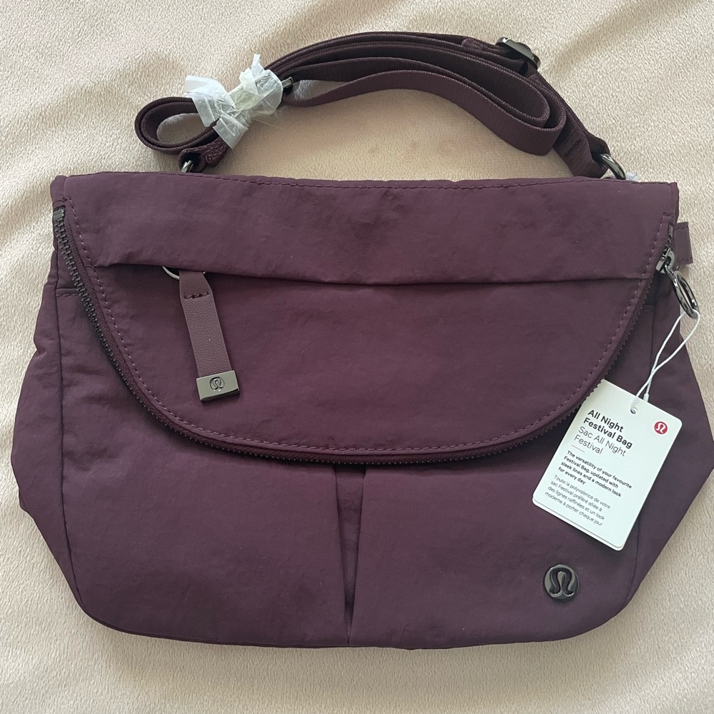 Lululemon All Night Festival Bag OS CSSI Cassis NWT